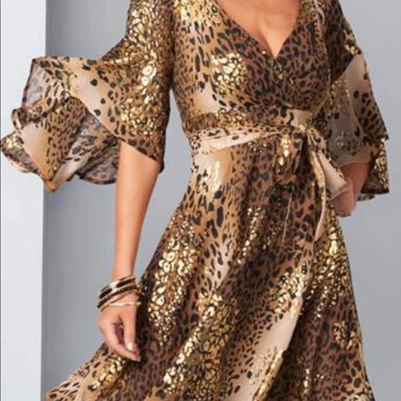 Leopard Print Dress - Picture 2 of 6